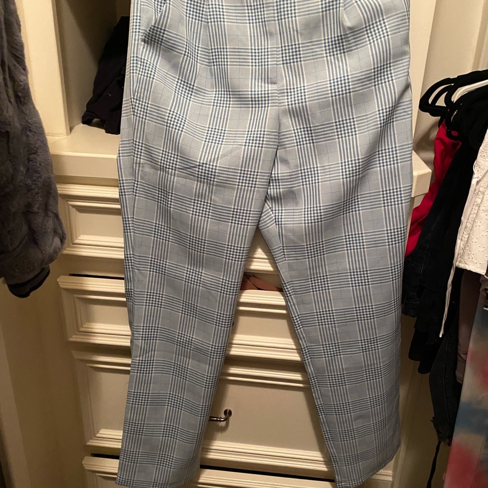 Blue plaid pants - Picture 1 of 4